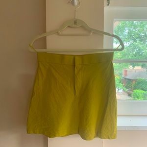 WORN ONCE Zara Lime Green Miniskirt